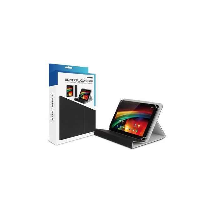 Hamlet XPADCV780BK Flip cover per tablet finta pelle nero
