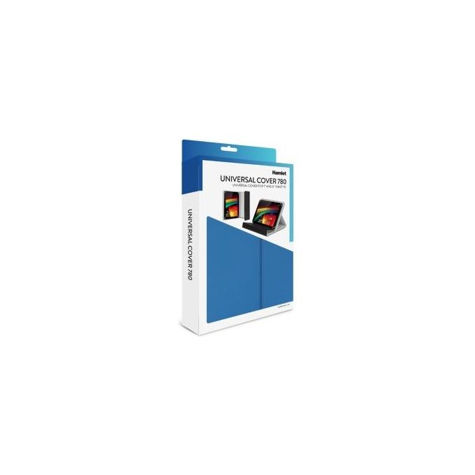 Hamlet XPADCV780BL Flip cover per tablet finta pelle blu