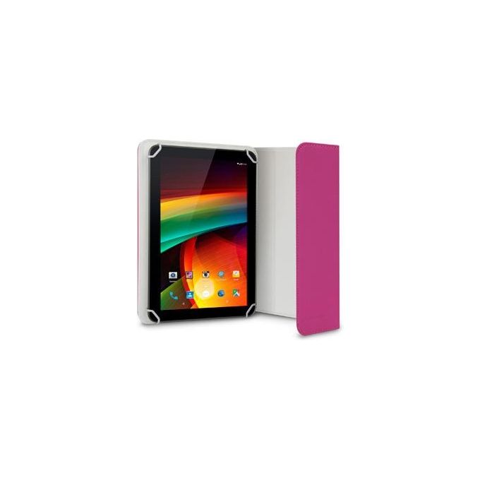 Hamlet XPADCV780PN Flip cover per tablet finta pelle rosa