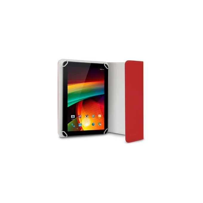Hamlet XPADCV780RD Flip cover per tablet finta pelle rosso