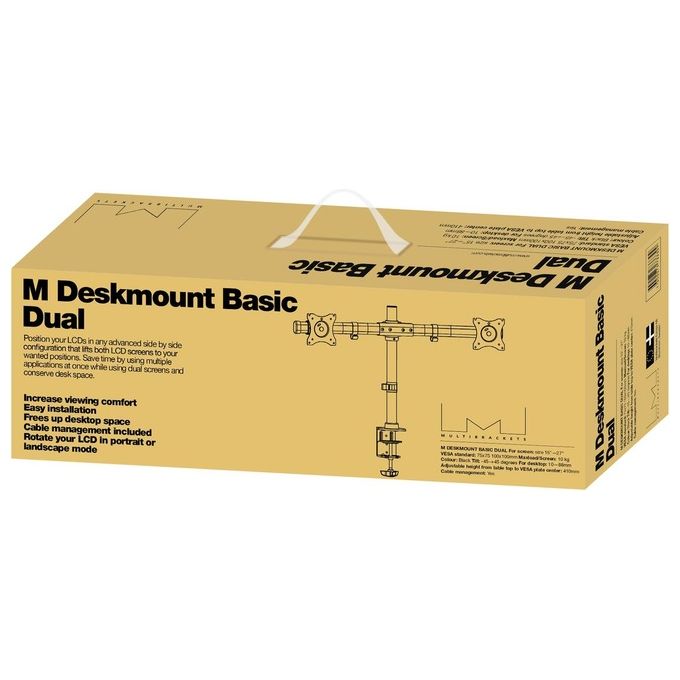 Nilox MB3309 Supporto da Tavolo 2x1 con Morsetto