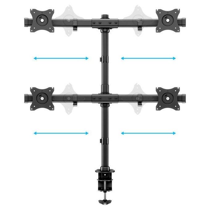Nilox MB3316 Supporto da Tavolo 2x2 con Morsetto