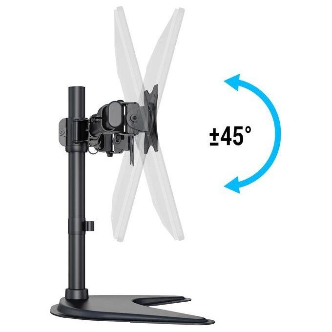 Nilox MB3330 Supporto da Tavolo Doppio Monitor