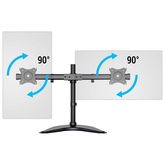 Nilox MB3330 Supporto da Tavolo Doppio Monitor
