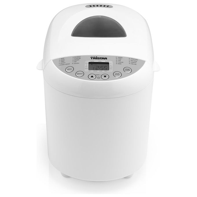 Tristar BM-4586 Macchina per il Pane 550W 1 Kg 19 Programmi Timer 15h Senza Glutine colore Bianco