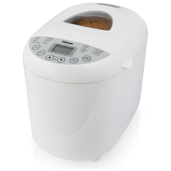 Tristar BM-4586 Macchina per il Pane 550W 1 Kg 19 Programmi Timer 15h Senza Glutine colore Bianco