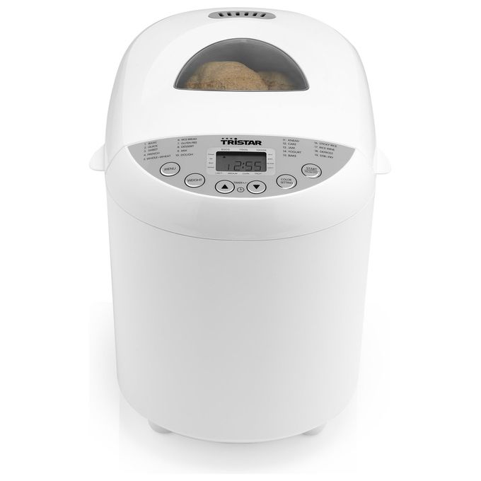 Tristar BM-4586 Macchina per il Pane 550W 1 Kg 19 Programmi Timer 15h Senza Glutine colore Bianco