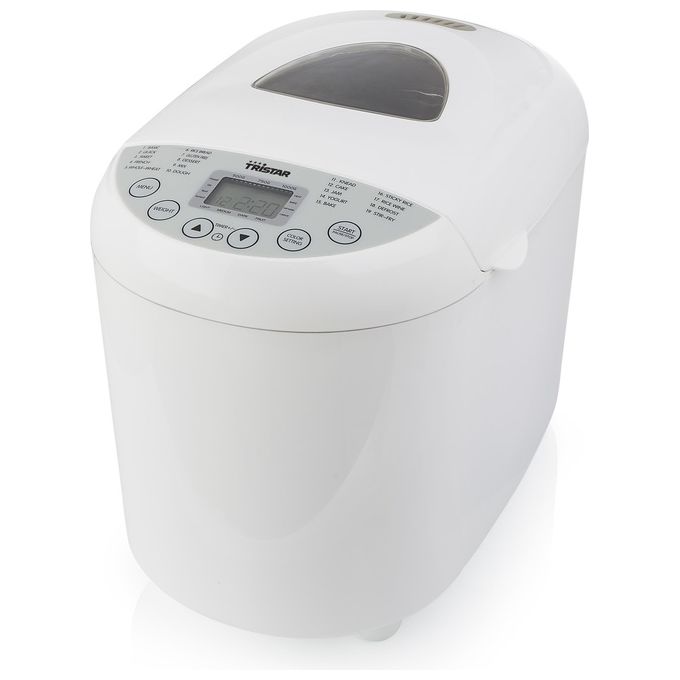 Tristar BM-4586 Macchina per il Pane 550W 1 Kg 19 Programmi Timer 15h Senza Glutine colore Bianco