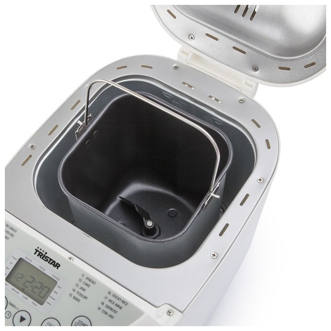 Tristar BM-4586 Macchina per il Pane 550W 1 Kg 19 Programmi Timer 15h Senza Glutine colore Bianco
