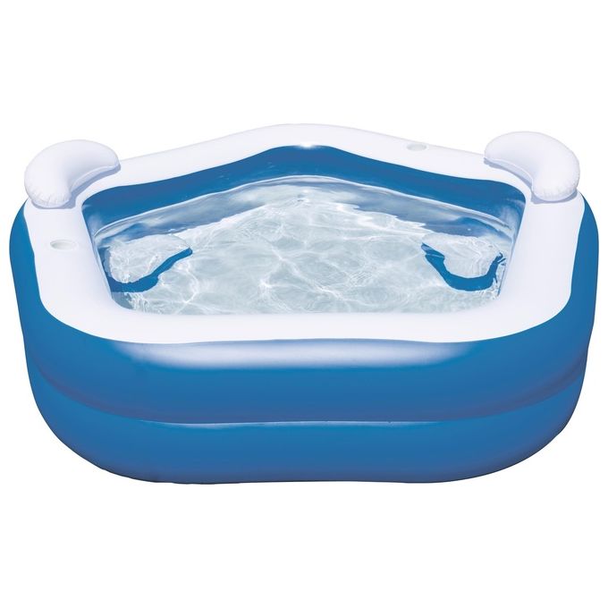Bestway 54153 Piscina Gonfiabile Fuori Terra Family Pentagono 2 Anelli 575 L 213x206x69 cm colore Multicolore