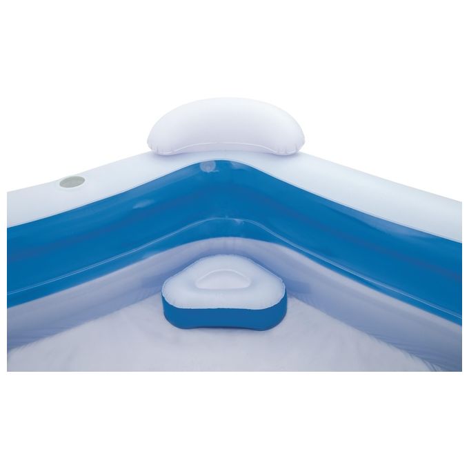 Bestway 54153 Piscina Gonfiabile Fuori Terra Family Pentagono 2 Anelli 575 L 213x206x69 cm colore Multicolore