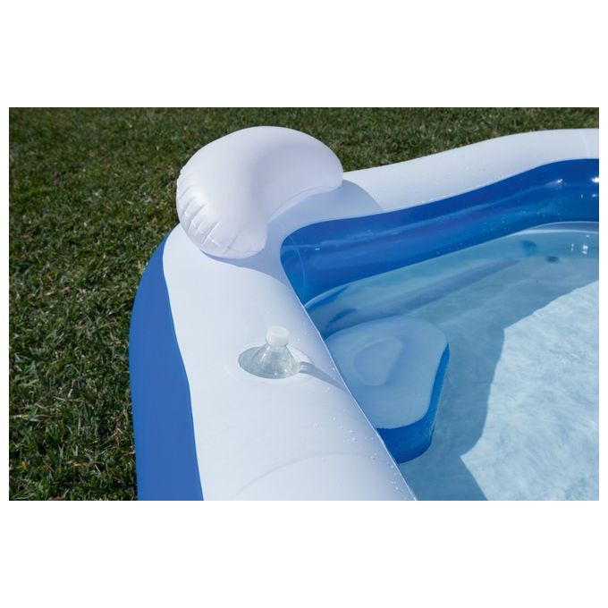 Bestway 54153 Piscina Gonfiabile Fuori Terra Family Pentagono 2 Anelli 575 L 213x206x69 cm colore Multicolore