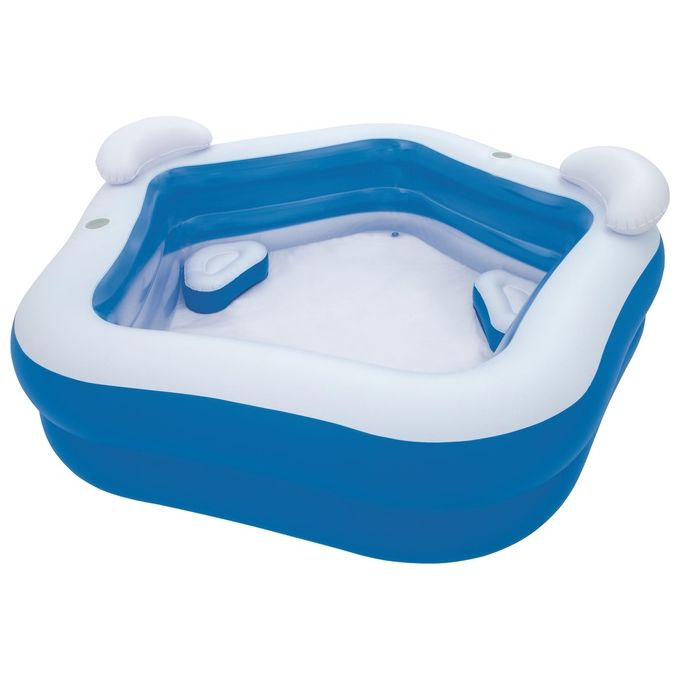 Bestway 54153 Piscina Gonfiabile Fuori Terra Family Pentagono 2 Anelli 575 L 213x206x69 cm colore Multicolore