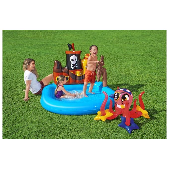 Bestway Piscinetta per Bambini Nave Pirati 2 Anni+