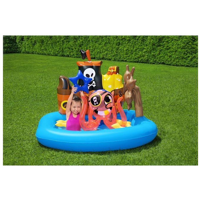 Bestway Piscinetta per Bambini Nave Pirati 2 Anni+