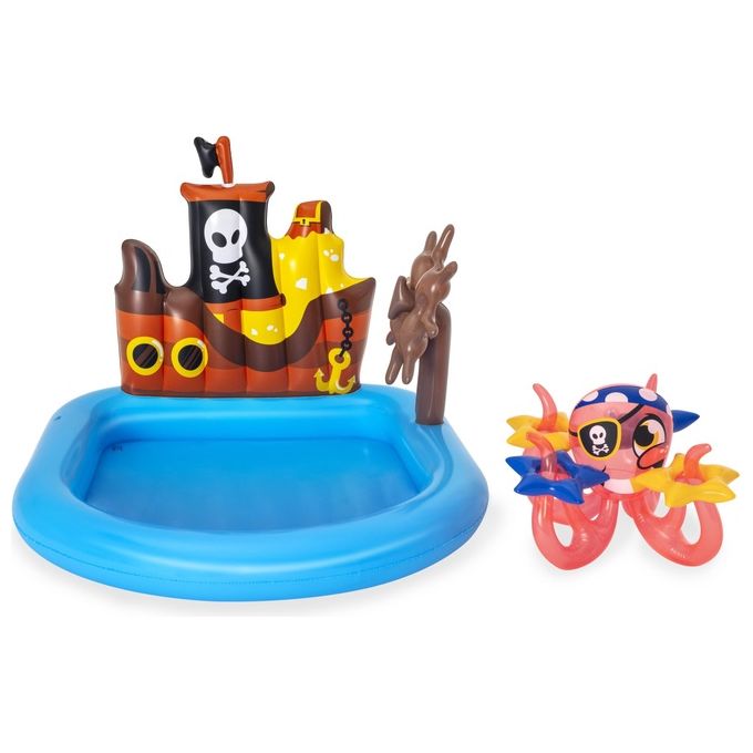 Bestway Piscinetta per Bambini Nave Pirati 2 Anni+