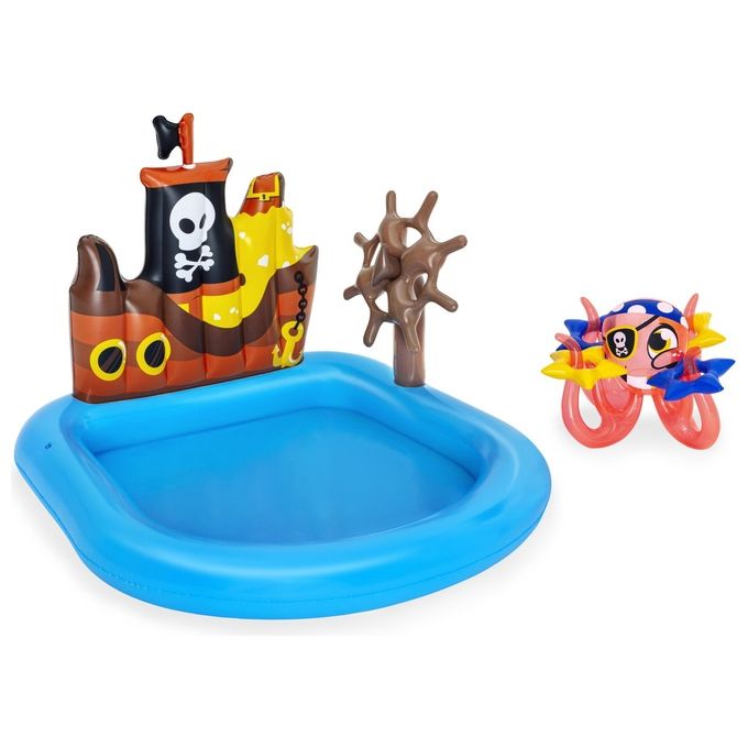 Bestway Piscinetta per Bambini Nave Pirati 2 Anni+