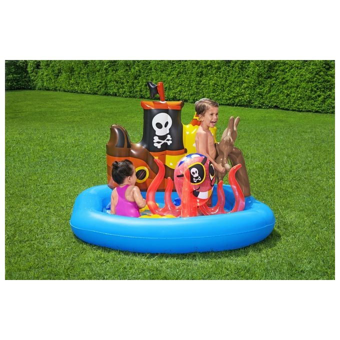 Bestway Piscinetta per Bambini Nave Pirati 2 Anni+