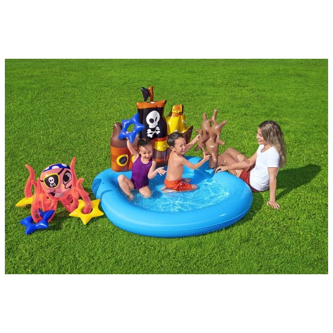 Bestway Piscinetta per Bambini Nave Pirati 2 Anni+