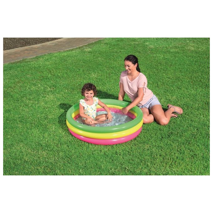 Bestway 51104 Piscina Tonda Arcobaleno 102 H 25