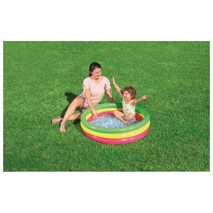 Bestway 51104 Piscina Tonda Arcobaleno 102 H 25