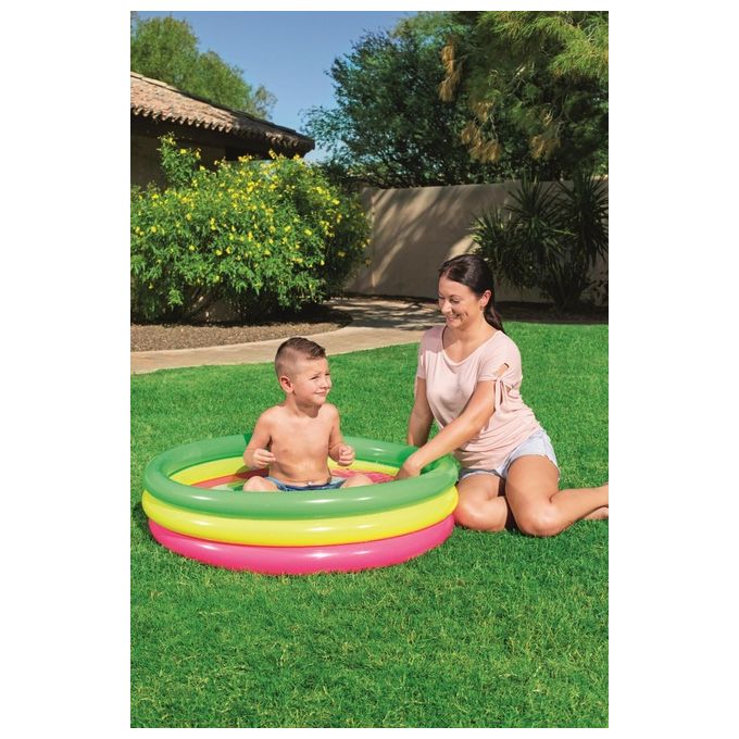 Bestway 51104 Piscina Tonda Arcobaleno 102 H 25
