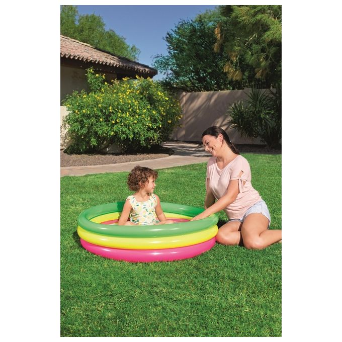 Bestway 51104 Piscina Tonda Arcobaleno 102 H 25