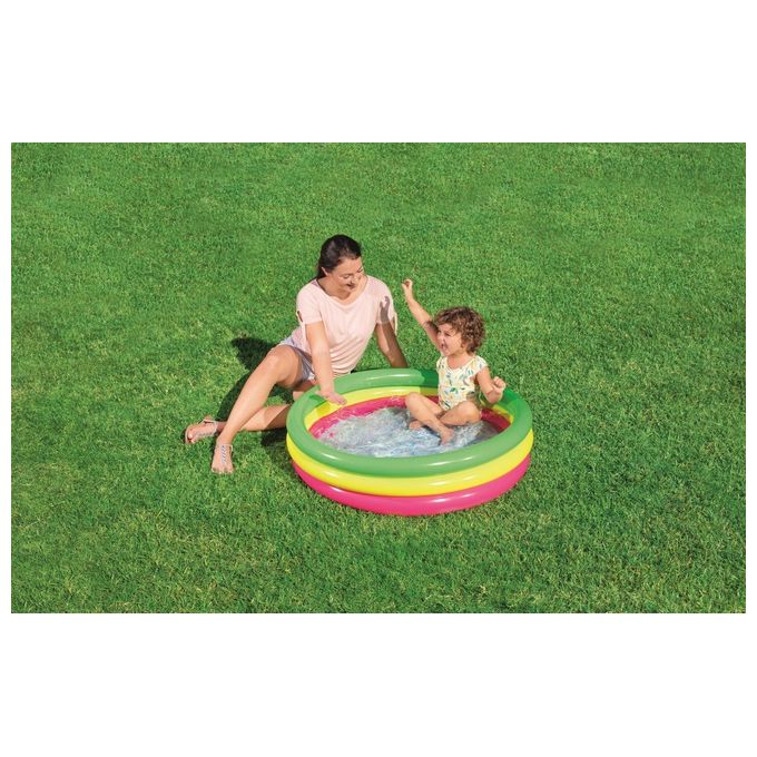 Bestway 51104 Piscina Tonda Arcobaleno 102 H 25