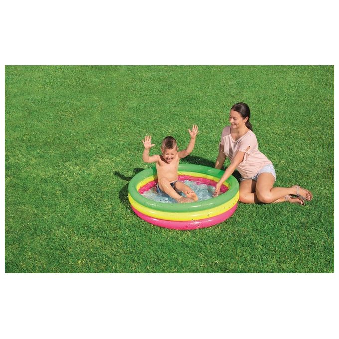 Bestway 51104 Piscina Tonda Arcobaleno 102 H 25