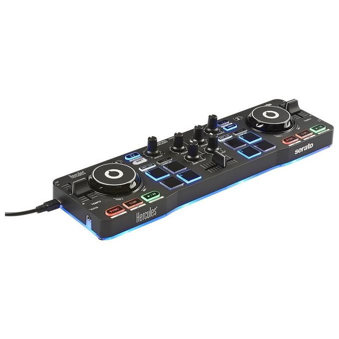 Hercules DJ STARTERKIT KIT_ Completo Lite per Pc-Mac Nero-Bianco