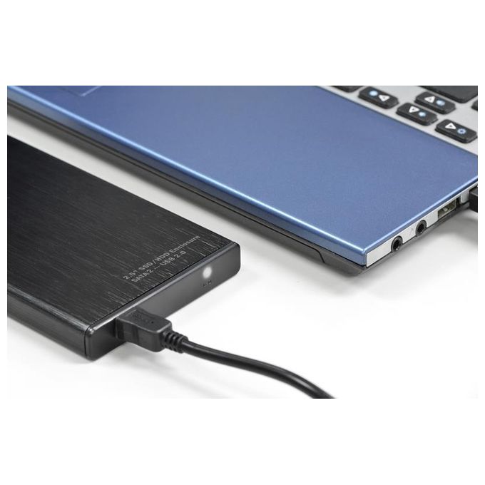 Digitus box esterno usb 2.0 per hdd-ssd 2,5 sata i-ii