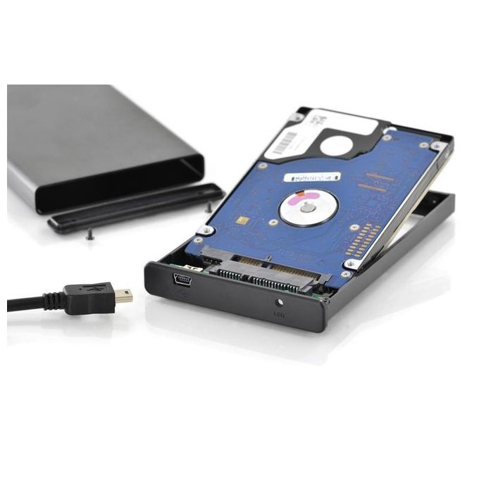 Digitus box esterno usb 2.0 per hdd-ssd 2,5 sata i-ii