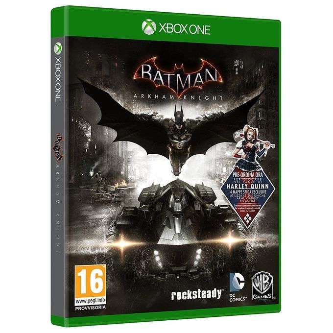 Warner bros batman arkham knight videogioco azione avventura xbox one italiano standard dlc