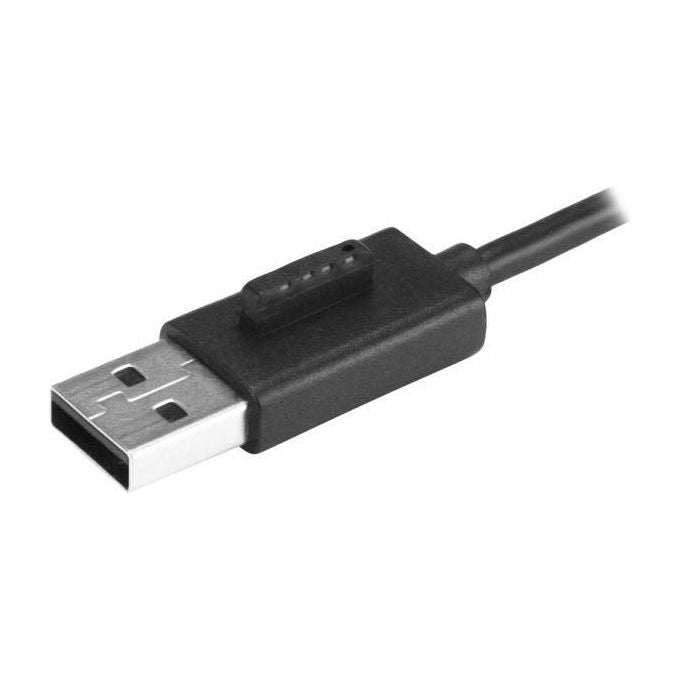 Startech Hub USB 2.0 portatile a 4 porte con cavo integrato - Perno e Concentratore USB compatto - Mini Hub USB2.0