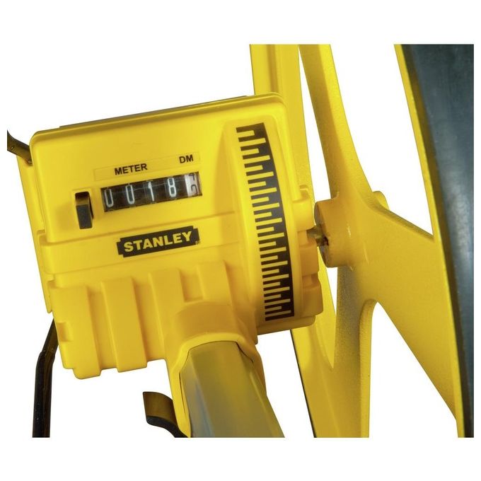 Stanley 1-77-174 Ruota di Misurazione Professionale Contatore 5 Cifre Diametro Ruota 318 mm Materiale Alluminio e Gomma colore Giallo
