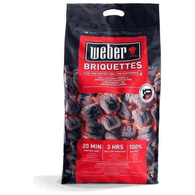 Weber Sacco Bricchetti di Carbone 8KG