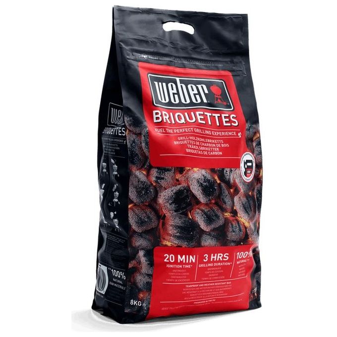 Weber Sacco Bricchetti di Carbone 8KG