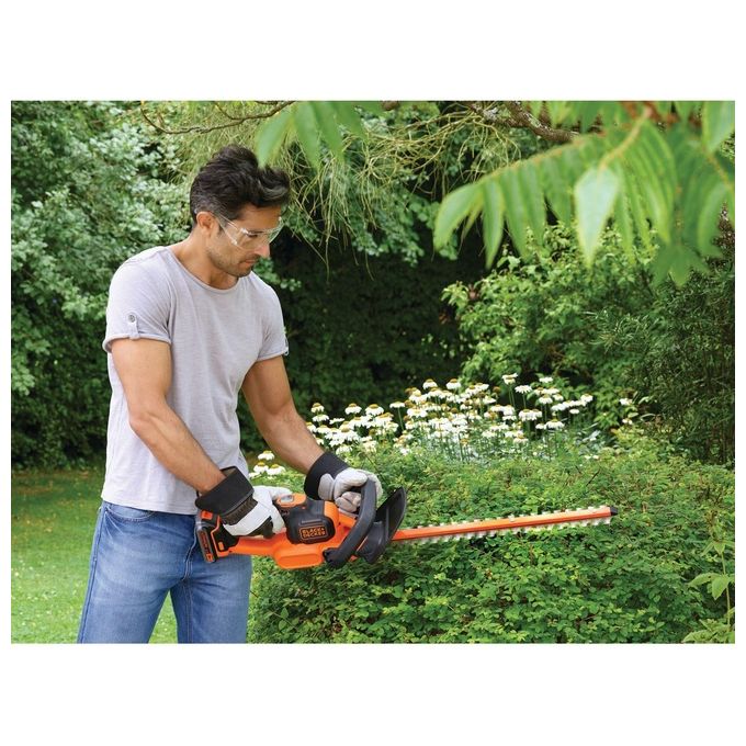 Black+Decker Tagliasiepi Elettrico a Batteria Litio 18v 2,0 ah lama cm 50 Powercommand System
