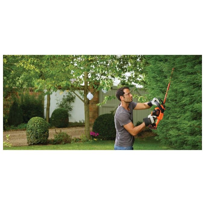 Black+Decker Tagliasiepi Elettrico a Batteria Litio 18v 2,0 ah lama cm 50 Powercommand System