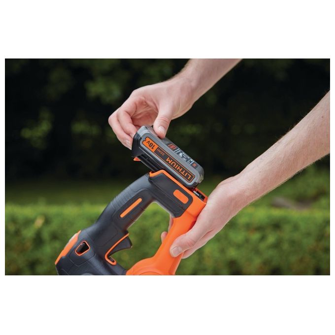 Black+Decker Tagliasiepi Elettrico a Batteria Litio 18v 2,0 ah lama cm 50 Powercommand System
