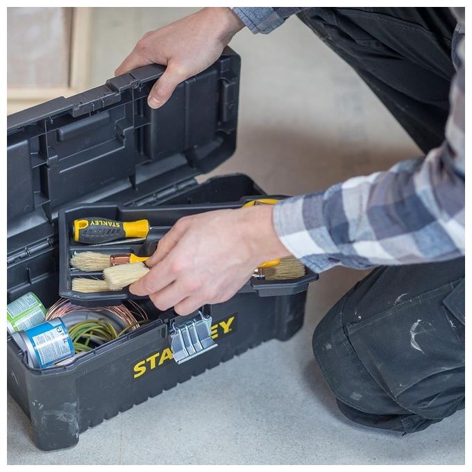 Stanley STST1-75518 Cassetta Portautensili Essential in Materiale Plastico 40,6x20,5x19,5cm