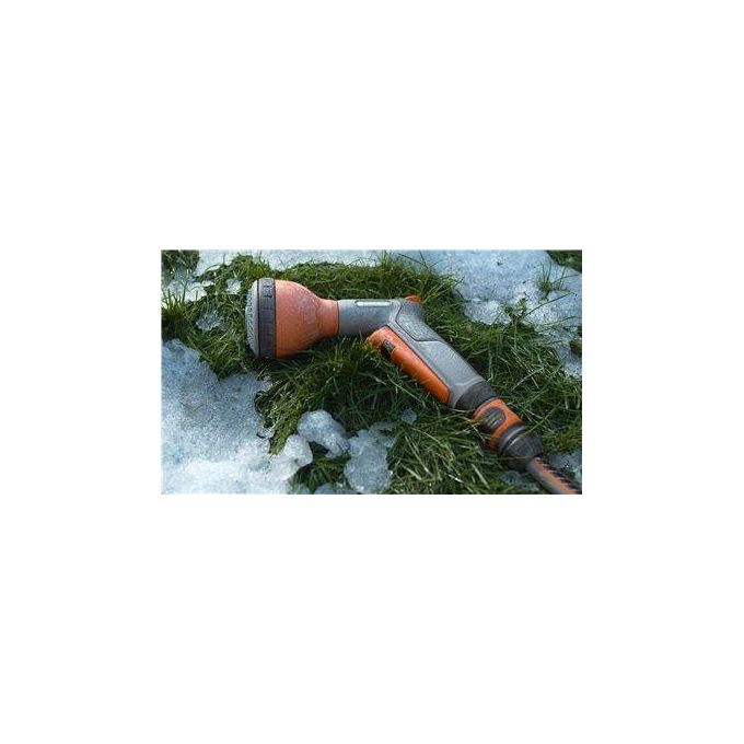 Gardena 18315-20 Lancia a Doccia Multifunzione da Giardino per l'Irrigazione e la Pulizia 5 Tipi di Getto Blocco Permanente