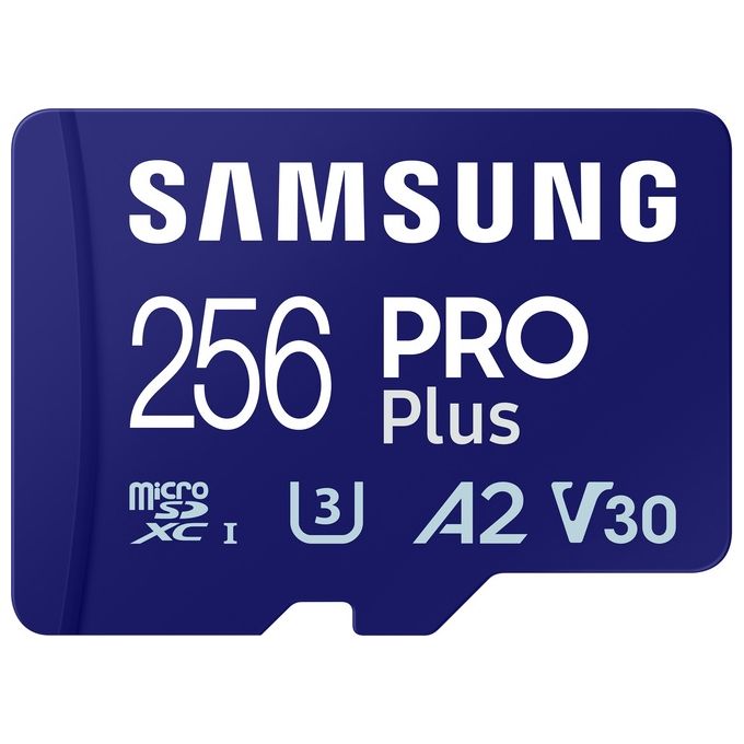 Samsung MB-MD256SA PRO Plus Scheda MicroSD 256 GB UHS-I U3 V30 A2 colore Blu