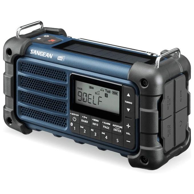 Sangean MMR-99DAB+ MMR-99 DAB Radio Portatile Digitale con DAB+ FM Bluetooth 5.0 IP55 colore Ocean Blue