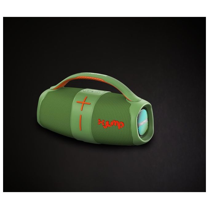 X JUMP XJ 120-GR XJ 120 Altoparlante Portatile Stereo 40 W Bluetooth IPX5 con Maniglia colore Verde
