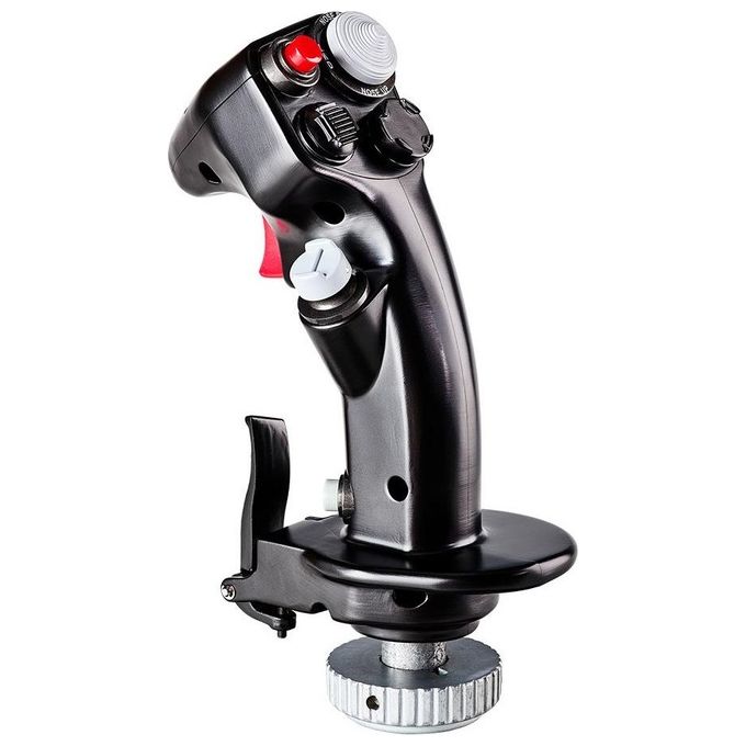 Thrustmaster 2960848 F-16C Viper HOTAS Add-On Grip Maniglia per Simulazione di Volo 19 Pulsanti Azione Grilletto Metallico a 2 Stadi Sensore Magnetico Hall Colore Nero
