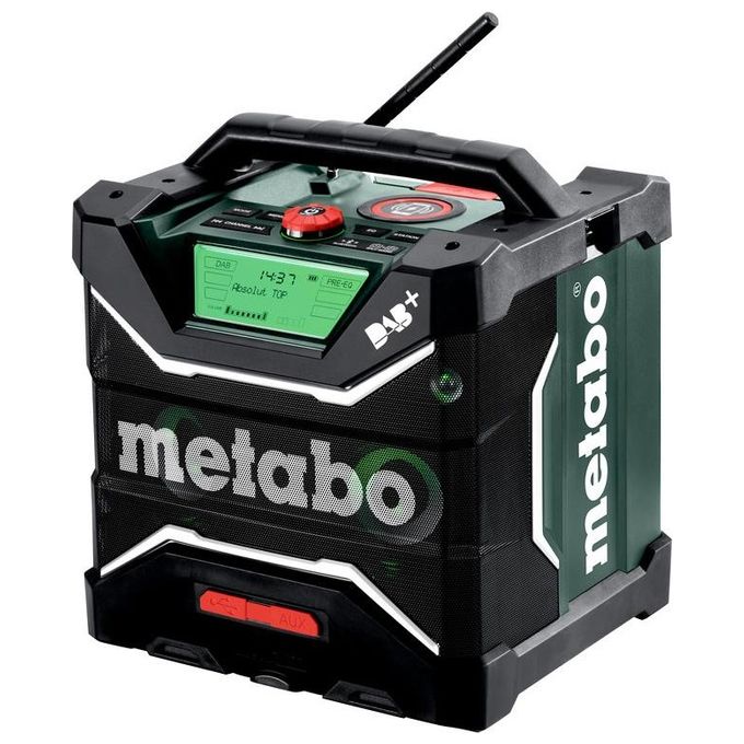 Metabo RC 12-18 Radio da Cantiere DAB+ FM Bluetooth 5.0 32W IP54 a Batteria 12-18V colore Nero