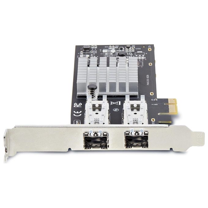 StarTech.com P021GI-NETWORK-CARD Scheda di Rete SFP GbE a 2 Porte Controller Intel I210-IS 1000 Mbit-s PCI Express 2.1 x1 colore Nero
