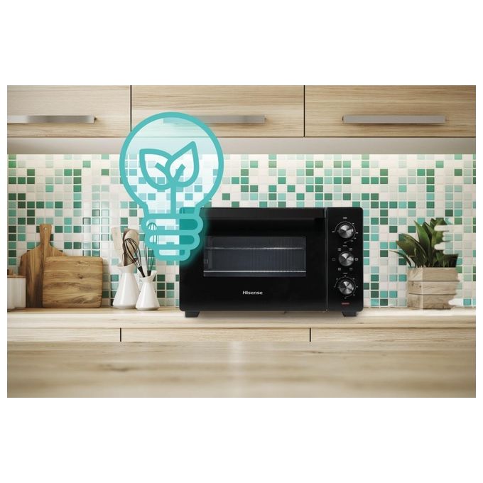 Hisense HOM30M Fornetto Elettrico 30 L 1600 W ventilato girarrosto 5 modalita' cottura colore Nero