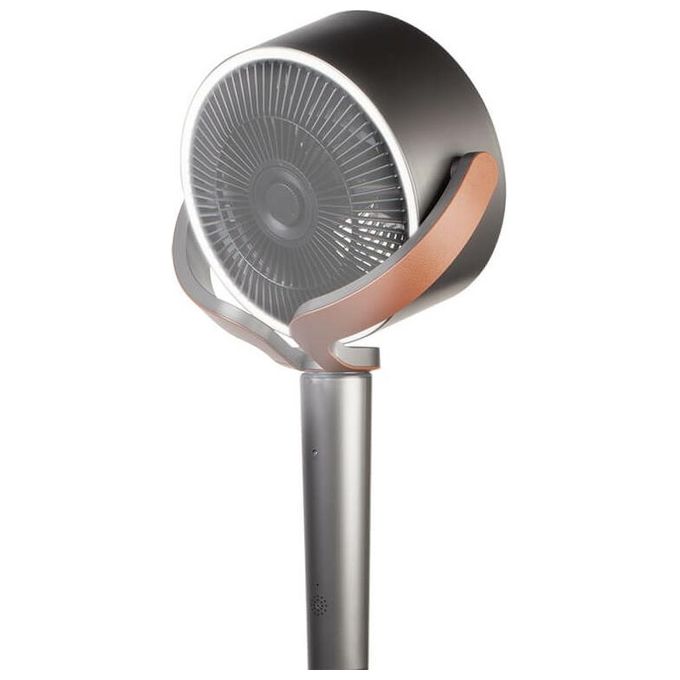 Ardes AR5CIR02 Lumia Circolatore d'aria a Piantana 12 Velocita' 1884 m³-h Oscillazione 3D Telecomando Ionizzatore Luce LED colore Grigio
